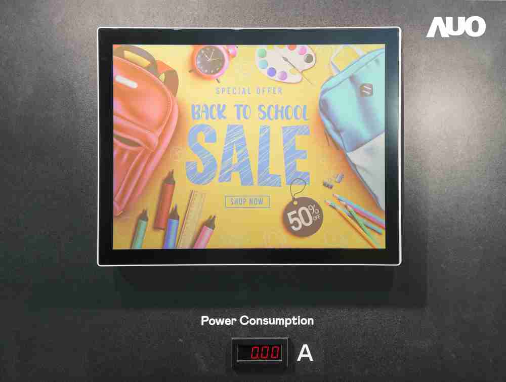 银河集团展示胆固醇液晶超低耗能户外全彩显示器，，，ChLC（胆固醇液晶）以双稳态技术使静态显示零功耗，，，，具省电、、、高彩度、、、环保的特性，，，，还整合软硬件系统解决方案，，可透过单一云端平台管理