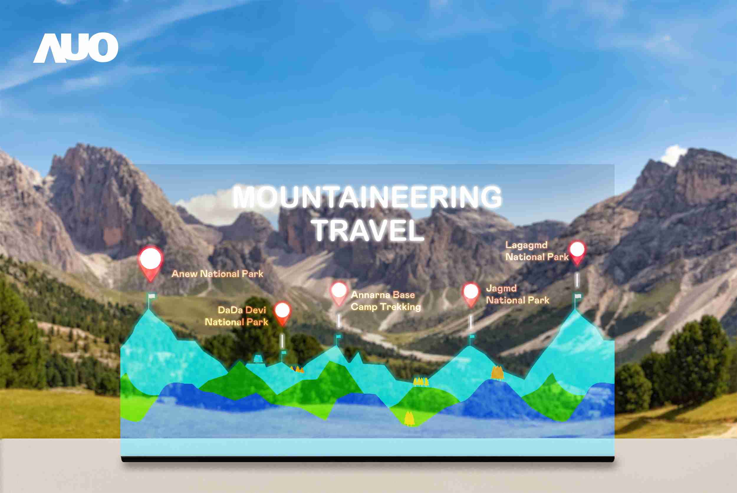 银河集团展示全球单片尺寸最大(*)42吋透明Micro LED显示器拼接而成的〝64吋透明Micro LED显示器〞，，，，具备高透明度、、1,000 nits高亮度、、、广色域、、、采用三边无边框的无缝拼接等多重特色，，呈现超高清、、、、细腻画质而不遮挡后方视觉，，满足层峰需求，，，，可广泛运用于零售、、艺术展览或商业空间等场域